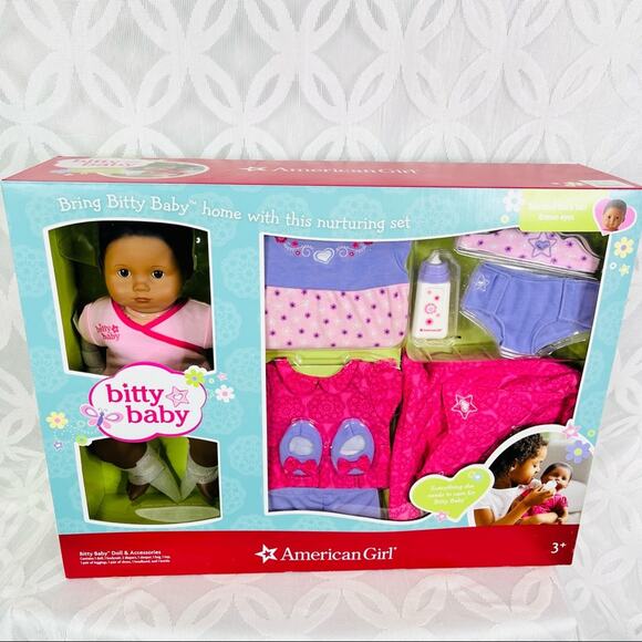 American Girl Doll Bitty Baby BB1 Gift Set African American New in Box - Picture 3 of 12